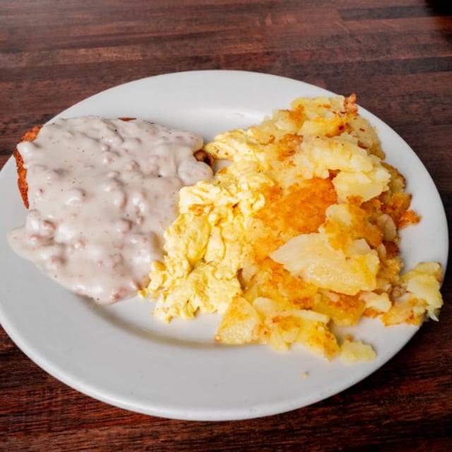 2 Eggs with Country Fried Steak.