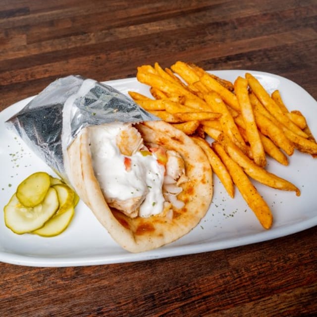 Chicken Gyro Sandwich.